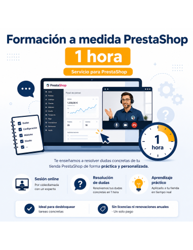 Formación a medida PrestaShop 1 hora