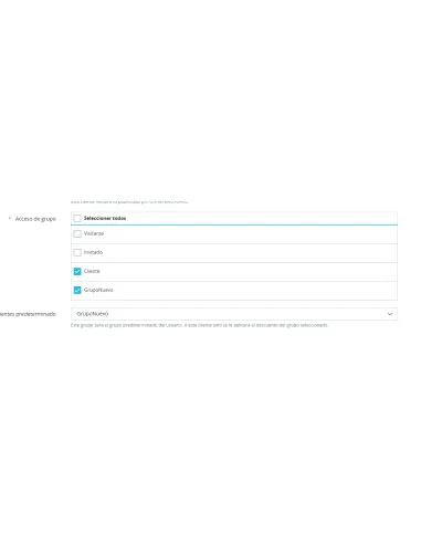 Asignar grupo automáticamente prestashop