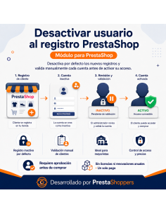 Desactivar usuario al registro PrestaShop
